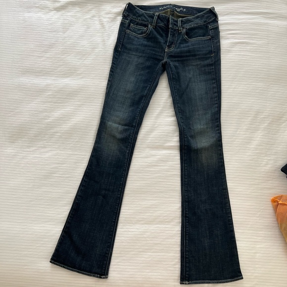 NWOT vintage American Eagle flare leg jeans size 2 - Picture 1 of 6